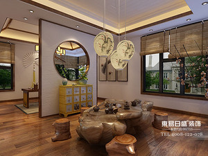 新中式风格休闲室装修效果图