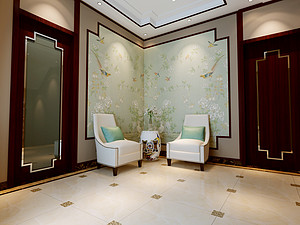 新中式风格休闲室装修效果图