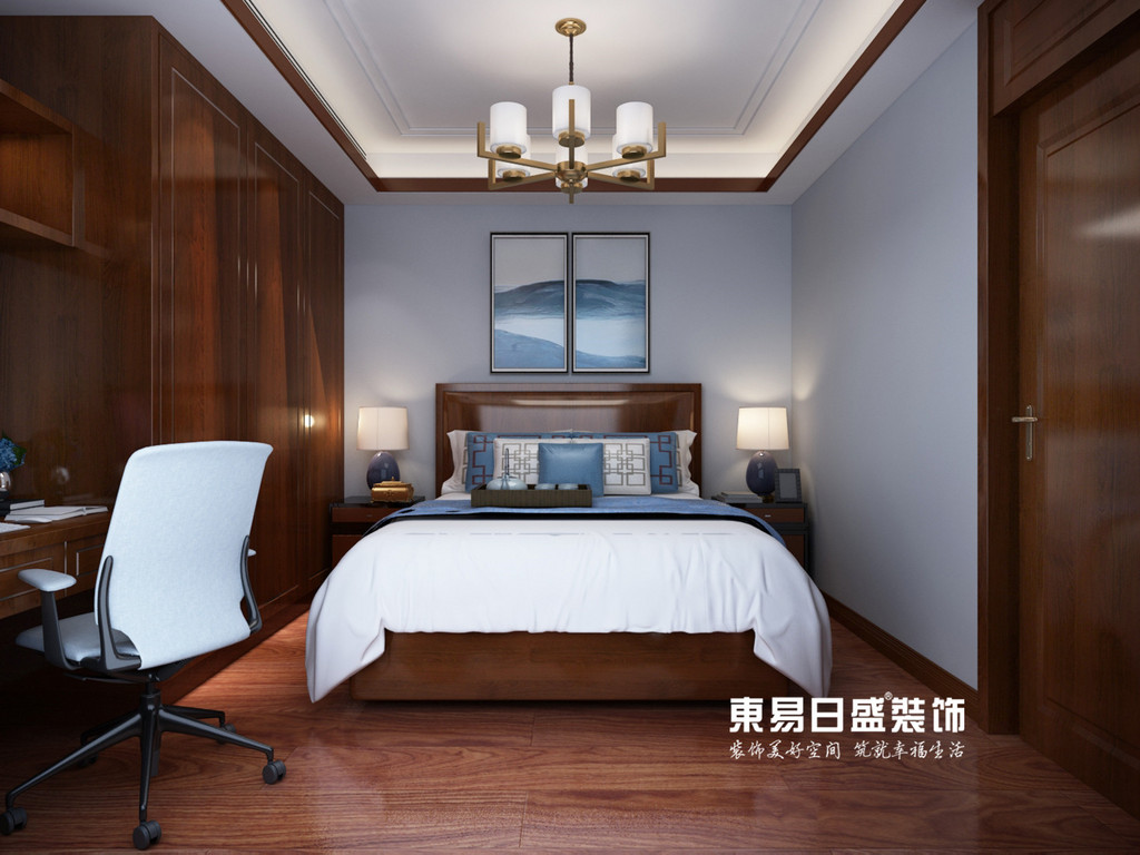 浮来春公馆230平米-中式风格装修-客卧室效果图