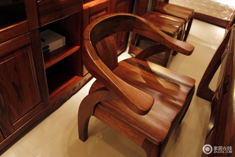 盛世东方 金胡桃木系列2801书房椅图片