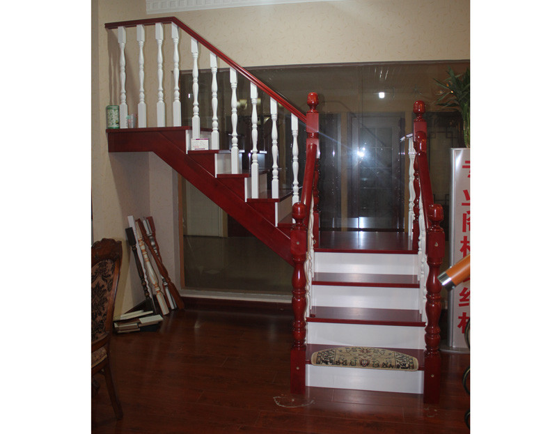 欣和昊宇 泰国橡胶木楼梯/红白图片