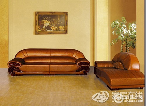 百年美 黄牛皮沙发E9902图片