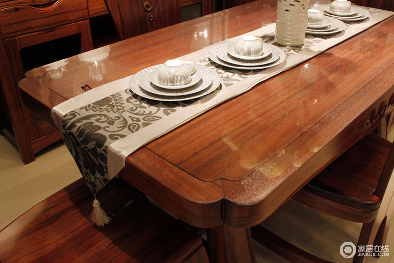 盛世东方 金胡桃木系列2803餐桌图片